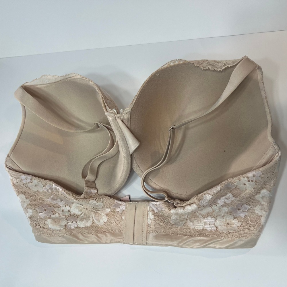 Victoria's Secret Body By Victoria Perfect Shape Lace Bra 38DDD Nude Beige F85 - Picture 3 of 5